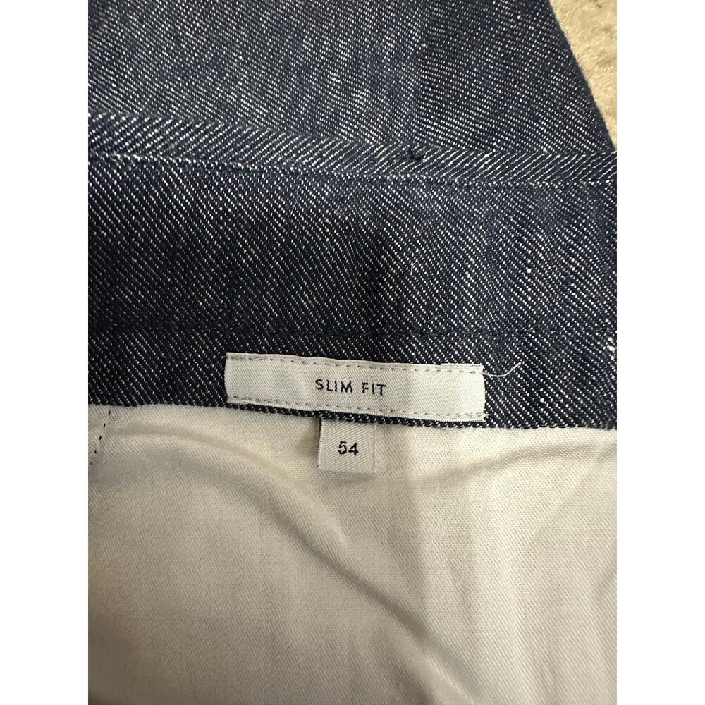 PT Torino Men's slim‎ fit stretch chambray pants size 54 NEW - Picture 3 of 8